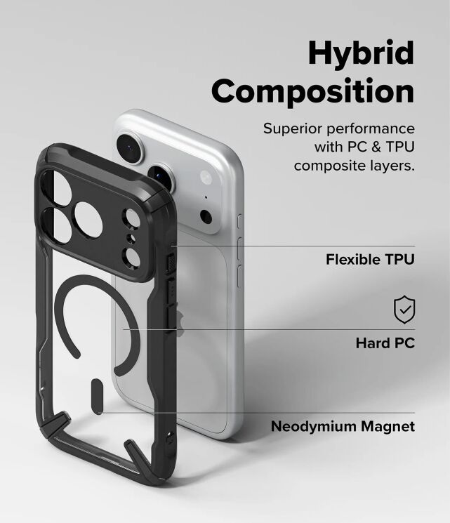 Защитный чехол Ringke Fusion X MagSafe для iPhone 18 Pro Max (8800380461758) - Black (423983B) Защитный чехол Ringke Fusion X MagSafe для iPhone 18 Pro Max (8800380461758) - Black: фото 16 из 22