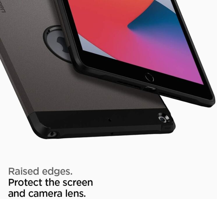 Защитный чехол Spigen (SGP) Tough Armor (FT) для Apple iPad 10.2 7/8/9 Gen (2019/2020/2021) - Gunmetal: фото 16 из 17