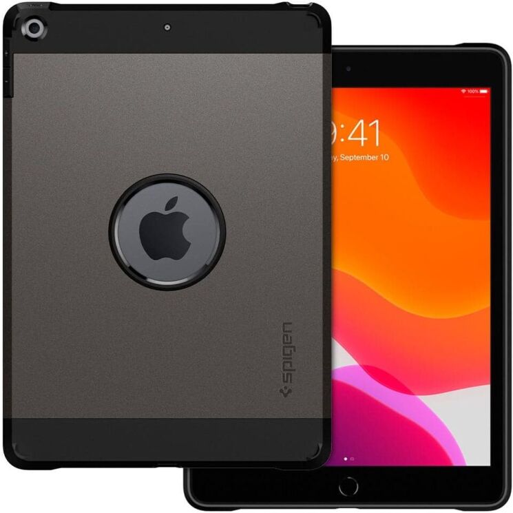 Защитный чехол Spigen (SGP) Tough Armor (FT) для Apple iPad 10.2 7/8/9 Gen (2019/2020/2021) - Gunmetal: фото 2 из 17