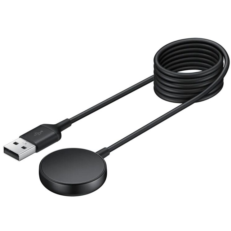Зарядна док-станція Wireless Charger для Samsung Galaxy Watch 3 / 4 / 4 Classic / 5 / 5 Pro / 6 / 6 Classic / 7 / Ultra / Active / Active 2 / FE (EP-OR825BBRGRU) Технічна упаковка - Black: фото 2 з 5