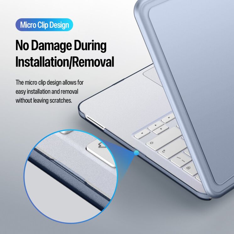 Защитная накладка Dux Ducis LCGB Series для Apple MacBook Neo (2026) - Translucent Black (236703B) Защитная накладка Dux Ducis LCGB Series для Apple MacBook Neo (2026) - Translucent Black: фото 8 из 10