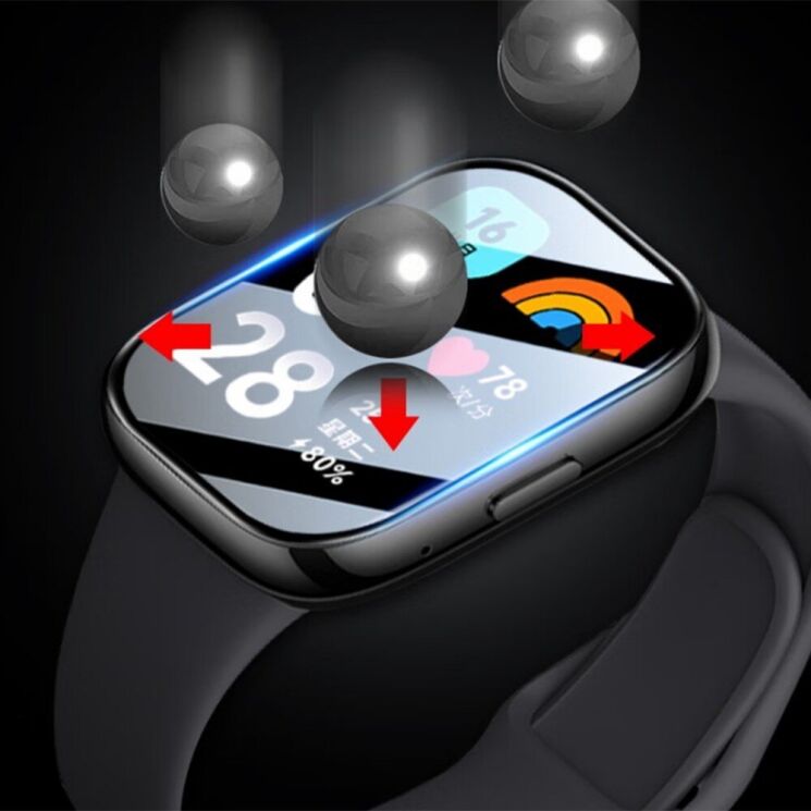 Захисна плівка Deexe 3D Film для Xiaomi Redmi Watch 3 Active / 3 Lite - Black: фото 4 з 5