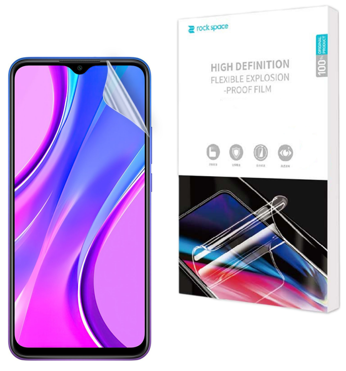 Защитная пленка на экран RockSpace Explosion-Proof SuperClear для Xiaomi Redmi 9: фото 1 из 11