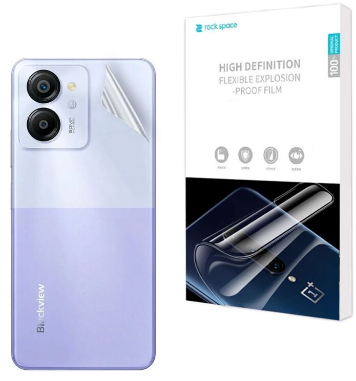 Захисна плівка на задню панель RockSpace Explosion-Proof SuperClear для BlackView Color 8: фото 1 з 9