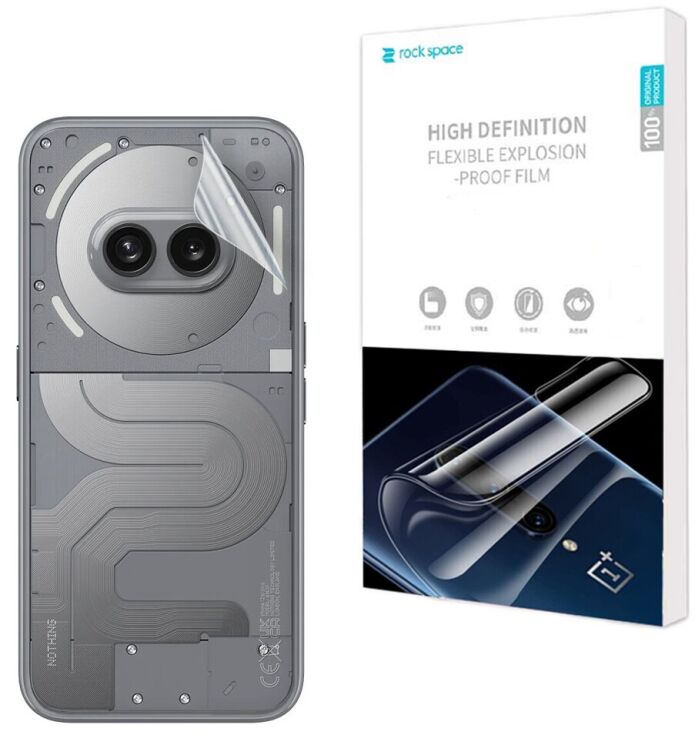 Захисна плівка на задню панель RockSpace Explosion-Proof SuperClear для Nothing Phone (2a) Plus: фото 1 з 9