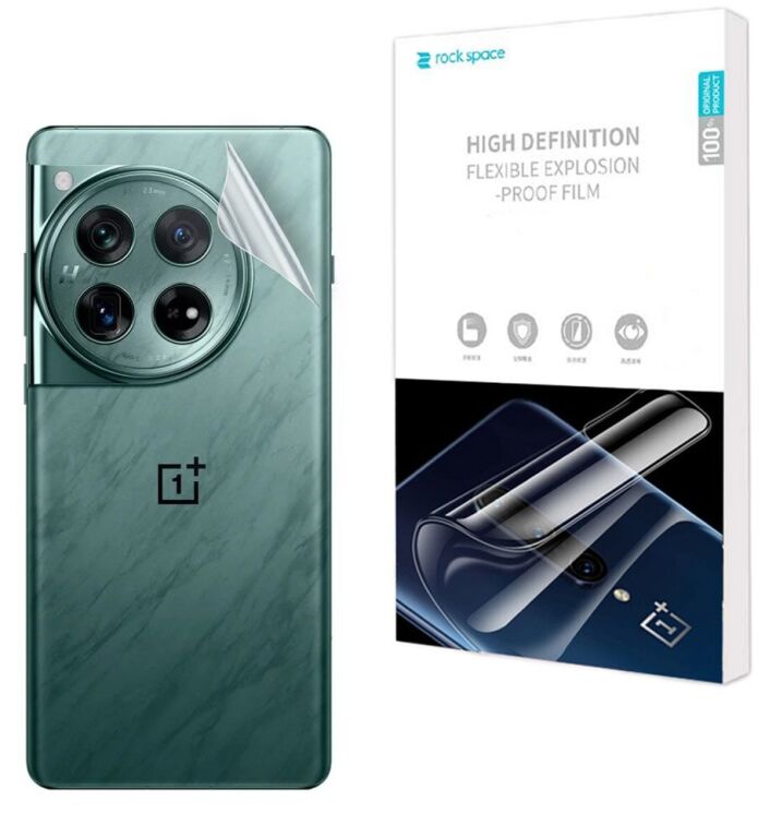 Защитная пленка на заднюю панель RockSpace Explosion-Proof SuperClear для OnePlus 12: фото 1 из 9