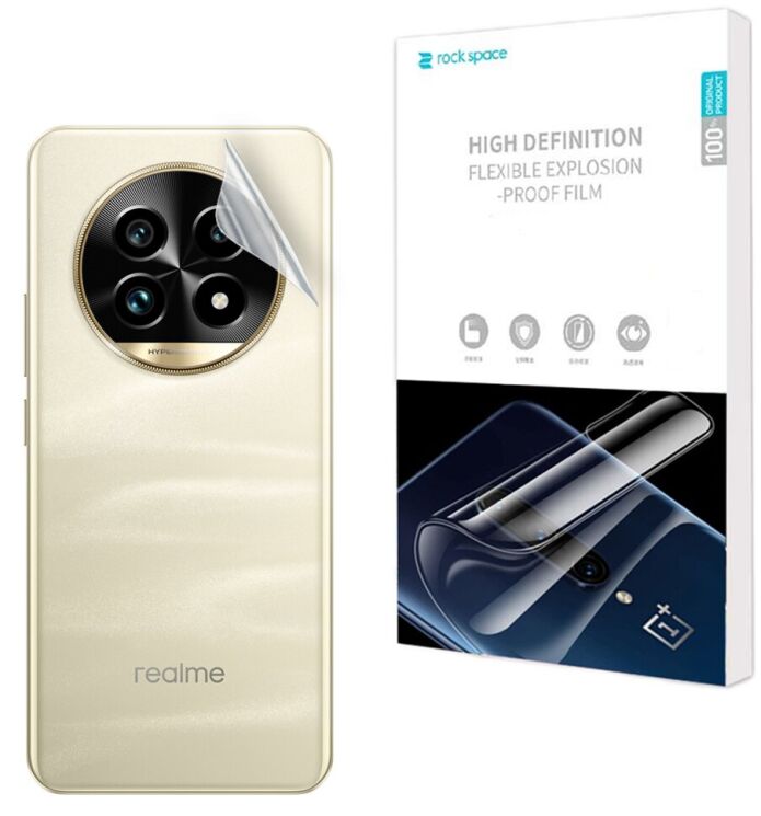 Захисна плівка на задню панель RockSpace Explosion-Proof SuperClear для Realme 13 Pro Plus: фото 1 з 9