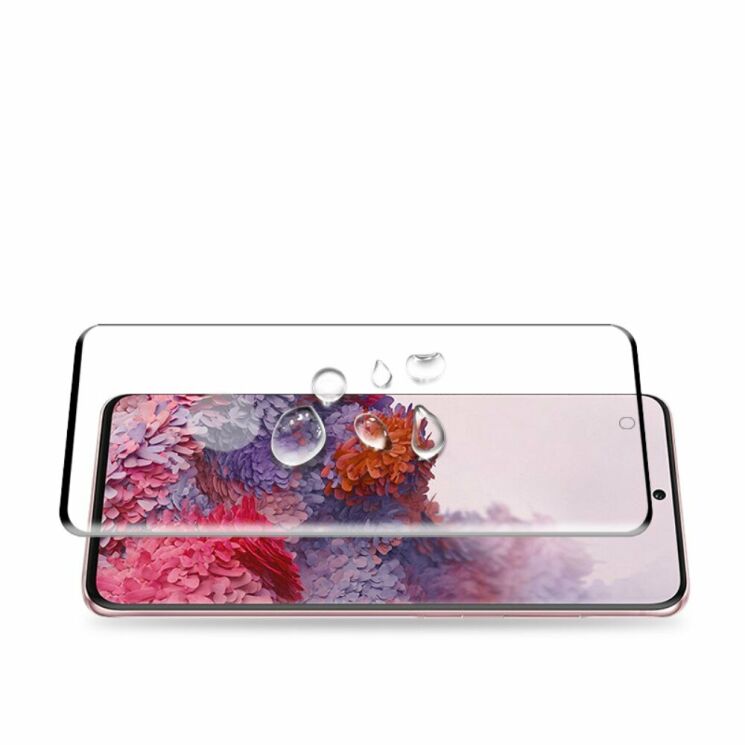 Защитное стекло AMORUS 3D Full Glue для Samsung Galaxy S20 (G980) - Black: фото 3 из 6