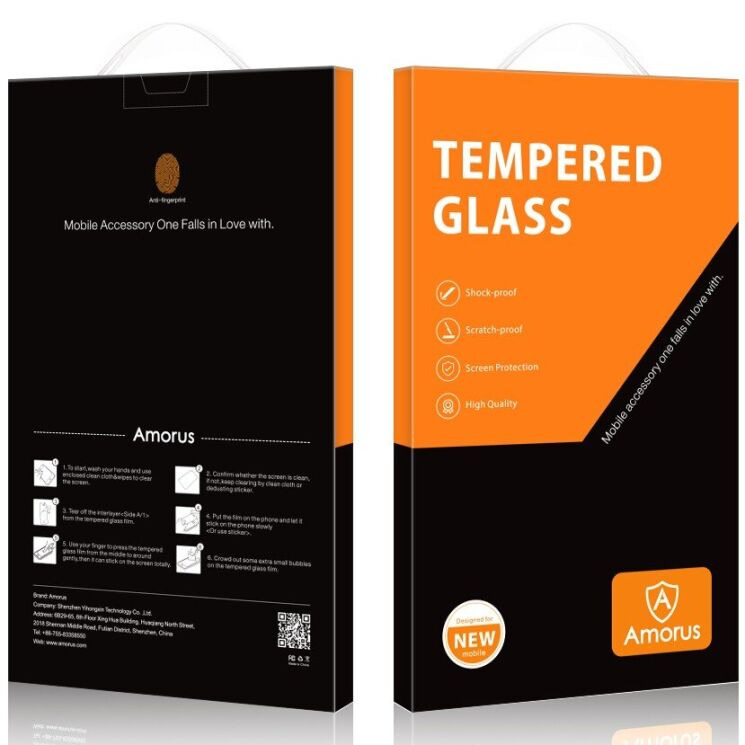 Защитное стекло AMORUS Full Glue Tempered Glass для Samsung Galaxy Fold 7 - Black: фото 4 из 9