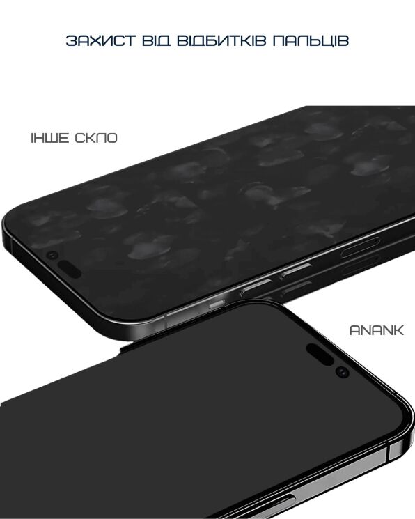 Захисне скло Anank 2.5D Anti-Crack для iPhone 16 Pro Max - Black: фото 3 з 8