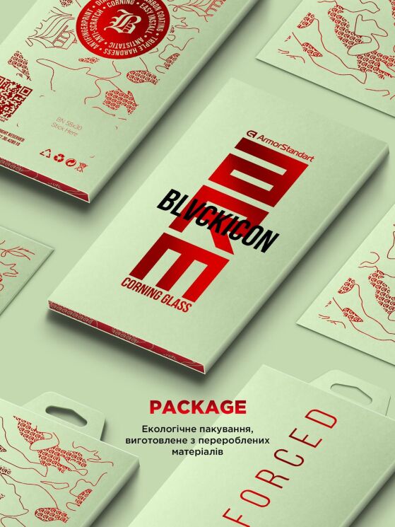 Захисне скло ArmorStandart Corning Black Icon для iPhone 16 Pro Max - Black: фото 11 з 11