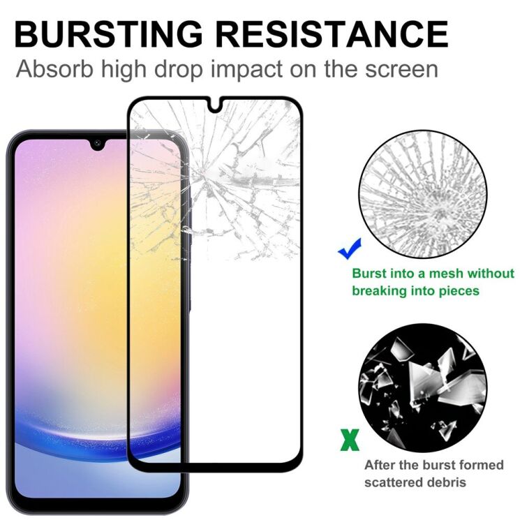 Защитное стекло Deexe Full Glue Coverage для Samsung Galaxy A27 (A276) - Black: фото 4 из 4