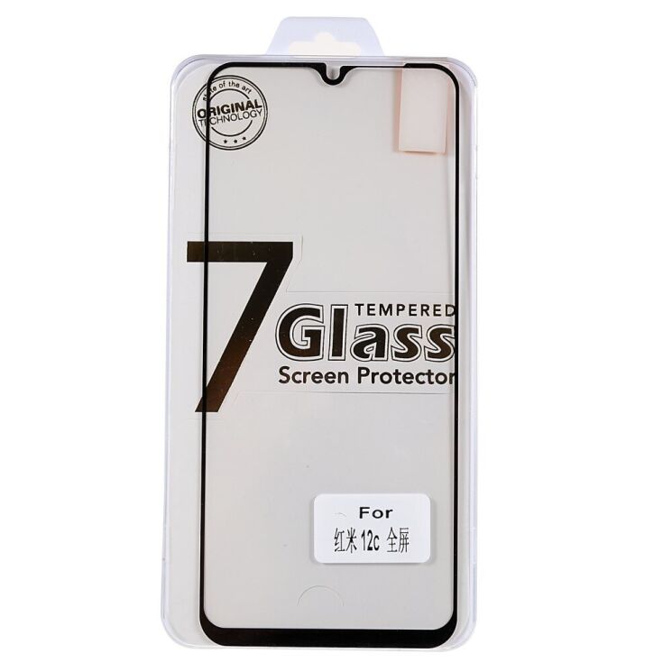 Захисне скло Deexe Full Glue Coverage для Xiaomi Redmi 12C - Black: фото 8 з 8