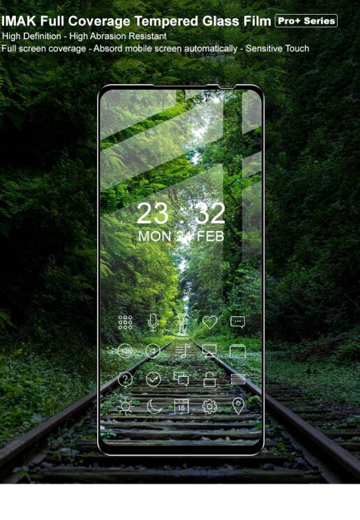 Захисне скло IMAK 5D Pro+ Full Glue для Motorola Edge 20 Lite - Black: фото 2 з 10