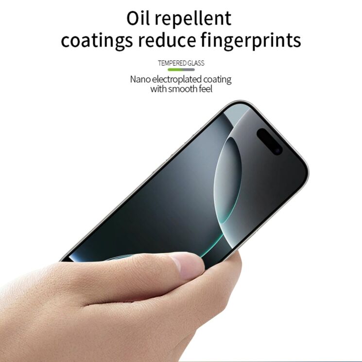 Защитное стекло MOFI Full Glue Protect для Apple iPhone 17 Pro Max - Black: фото 5 из 9