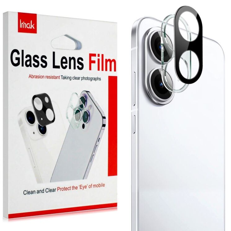 Защитное стекло на камеру IMAK Black Glass Lens для Xiaomi Poco F7 - Black: фото 2 из 7
