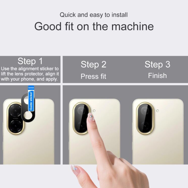 Защитное стекло на камеру IMAK Black Glass Lens для Xiaomi Redmi A5 - Black: фото 5 из 8