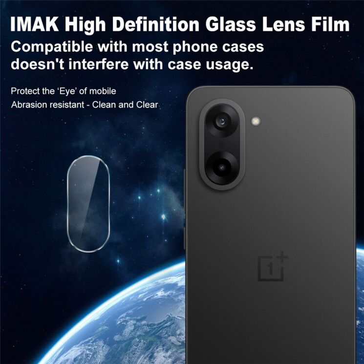 Защитное стекло на камеру IMAK Integrated Lens Protector для OnePlus Nord CE 5 / Ace 5 Racing: фото 2 из 7