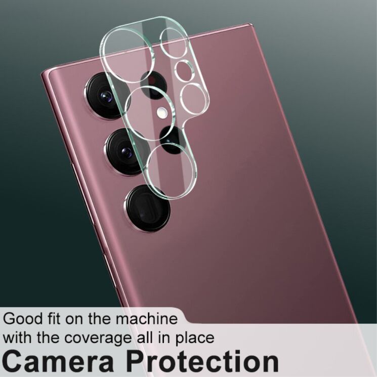 Защитное стекло на камеру IMAK Integrated Lens Protector для Samsung Galaxy S23 Ultra: фото 5 из 11