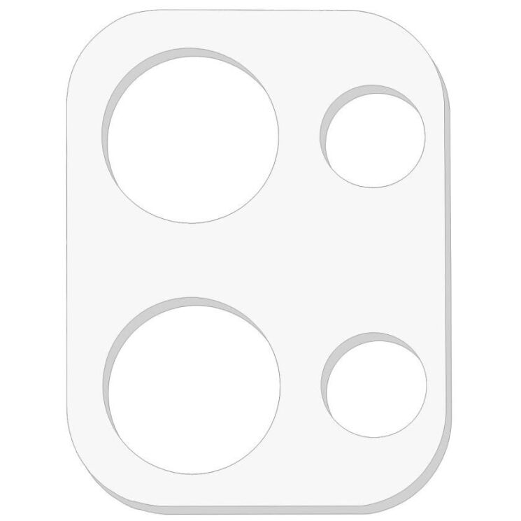Защитное стекло на заднюю камеру Deexe Lens Protector для OPPO Reno 13 5G: фото 2 из 6
