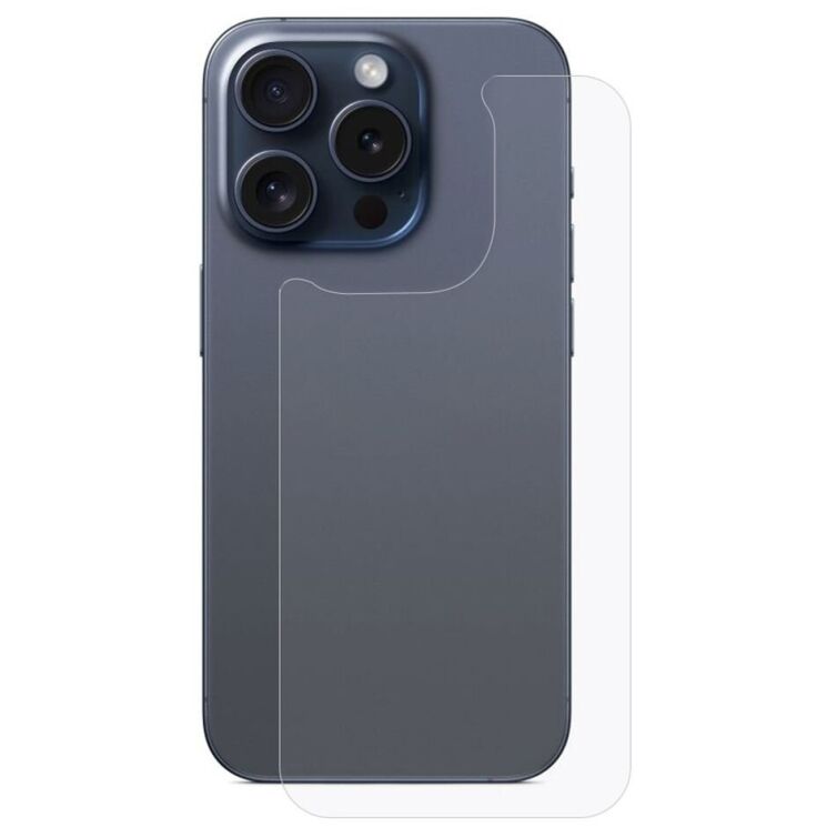Защитное стекло на заднюю панель Deexe Back Crystal Glass для Apple iPhone 15 Pro Max: фото 1 из 8