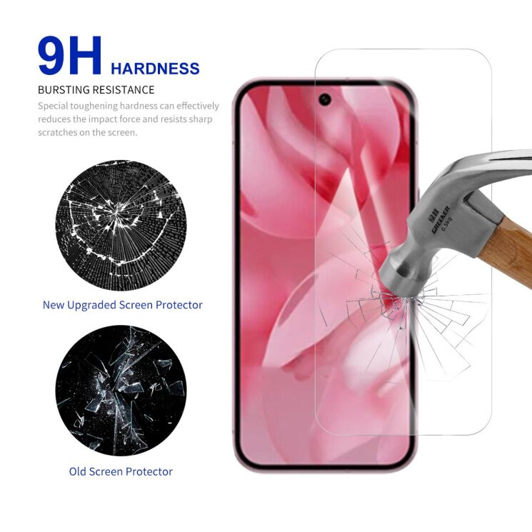 Защитное стекло RURIHAI Clear Glass для Google Pixel 10: фото 3 из 7