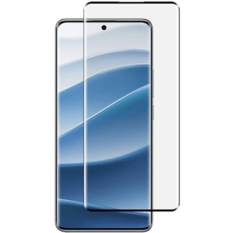 Защитное стекло RURIHAI Side Glue для Xiaomi Redmi Note 14 Pro Plus - Black: фото 1 из 5