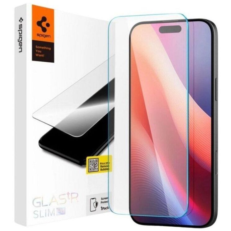Защитное стекло Spigen Protector Glas.tR SLIM HD для Apple iPhone 15 Plus / iPhone 16 Plus (AGL06890) (339773) Защитное стекло Spigen Protector Glas.tR SLIM HD для Apple iPhone 15 Plus / iPhone 16 Plus (AGL06890): фото 5 из 5