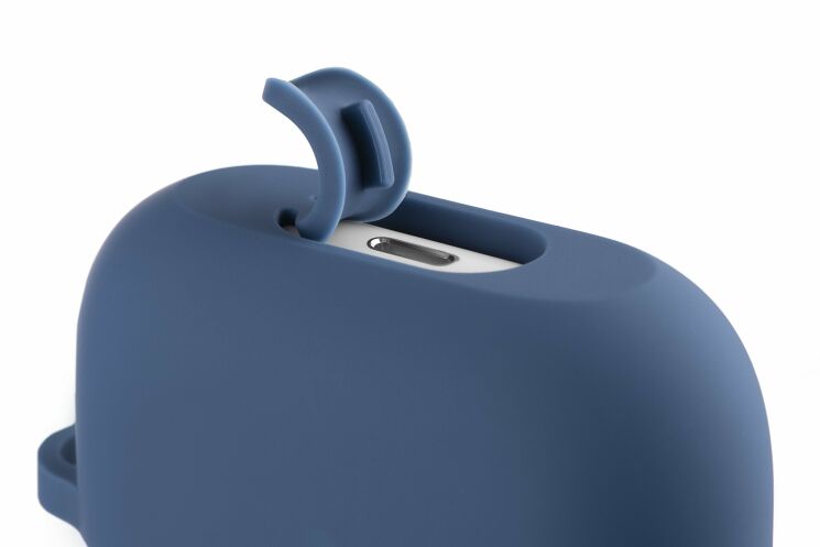 Захисний чохол 2E Pure Color Silicone (2.5mm) для Apple AirPods Pro - Navy: фото 3 з 4