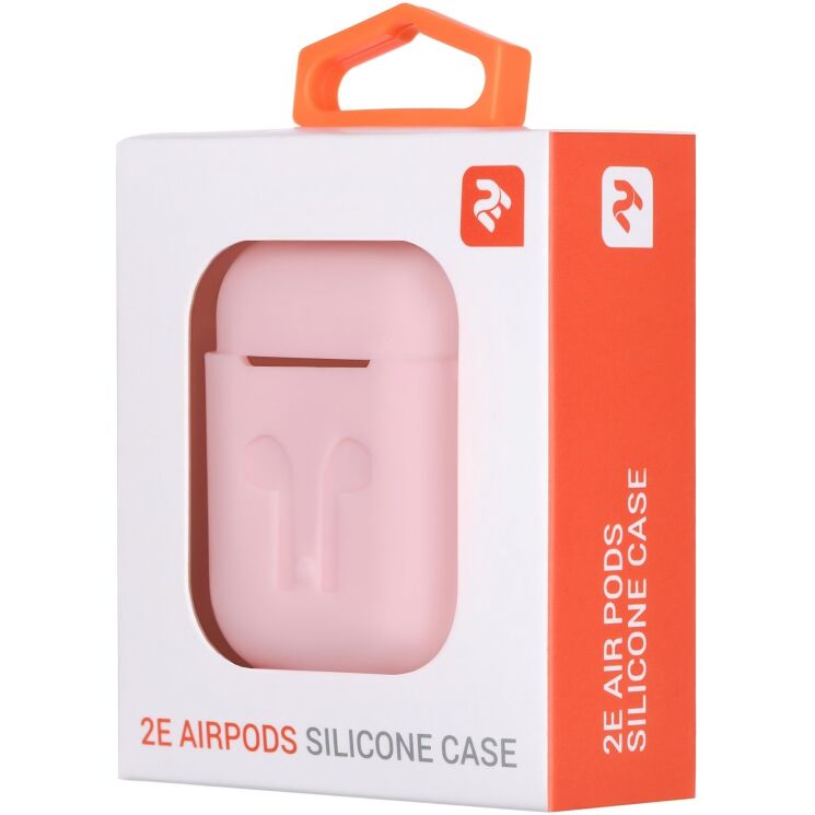 Захисний чохол 2E Pure Color Silicone Imprint (3.0mm) для AirPods 1 / 2 - Light Pink: фото 3 з 3