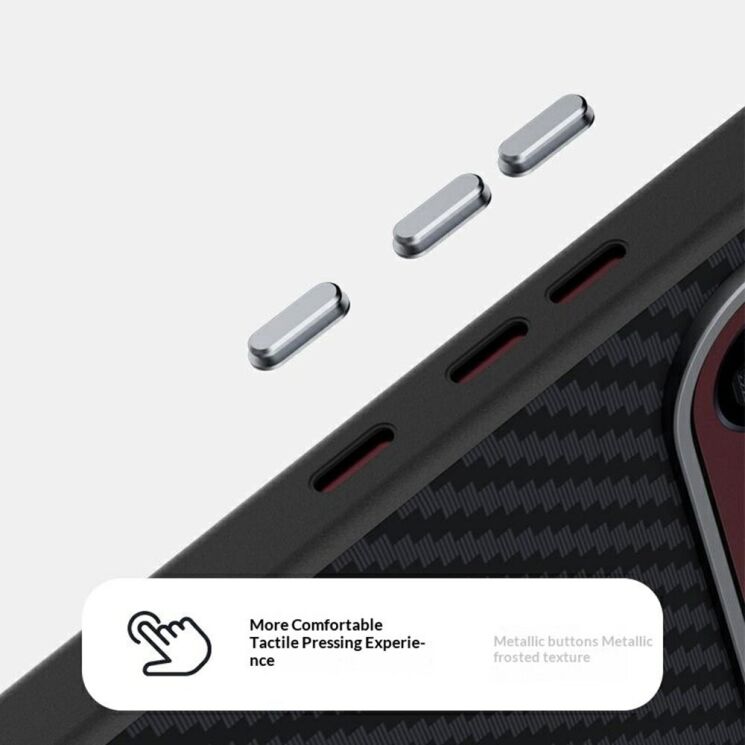 Защитный чехол ABEEL Carbon Fiber Case (FP) для Xiaomi Poco F9 Pro - Black / Red: фото 5 из 8