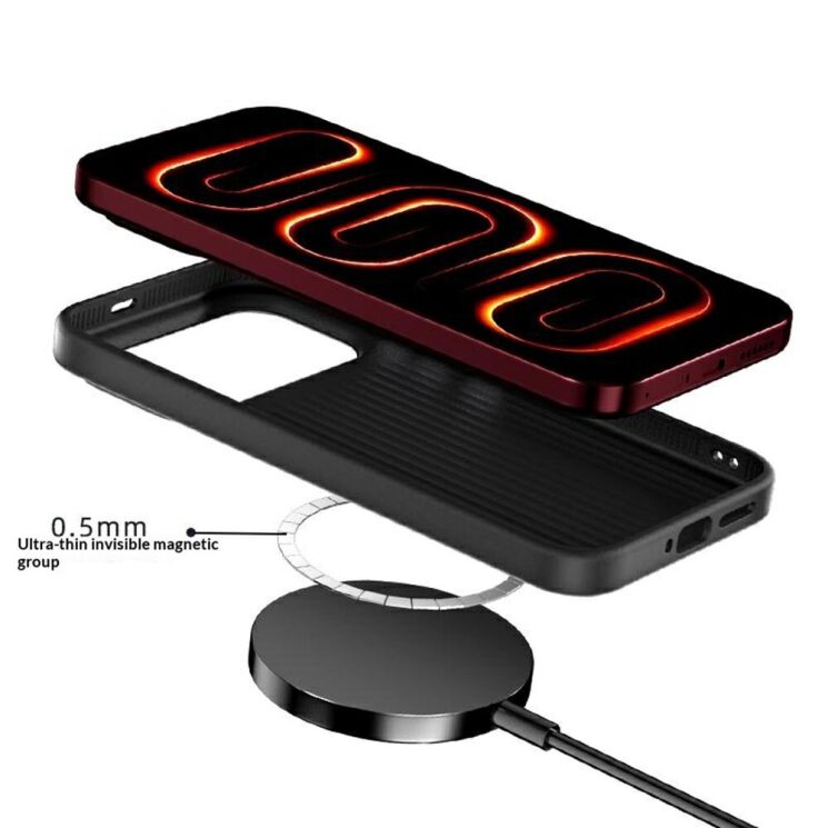 Защитный чехол ABEEL Carbon Fiber Case (FP) для Xiaomi Poco F9 Pro - Black / Red: фото 7 из 8