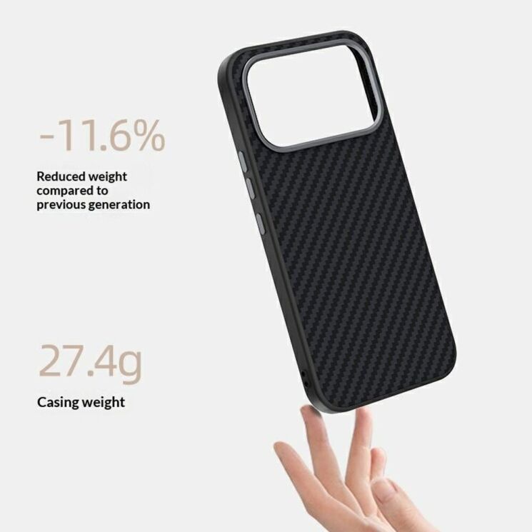 Защитный чехол ABEEL Carbon Fiber Case (FP) для Xiaomi Poco F9 Pro - Black / Red: фото 3 из 8