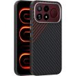Защитный чехол ABEEL Carbon Fiber Case (FP) для Xiaomi Poco F9 Ultra - Black / Red (430108BR)