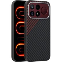 Защитный чехол ABEEL Carbon Fiber Case (FP) для Xiaomi Poco F9 Ultra - Black / Red: фото 1 из 9
