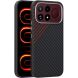 Защитный чехол ABEEL Carbon Fiber Case (FP) для Xiaomi Poco F9 Ultra - Black / Red (430108BR). Фото 1 из 9