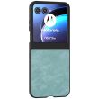 Защитный чехол ABEEL Leather Case для Motorola Razr 50 - Baby Blue (358702TT)