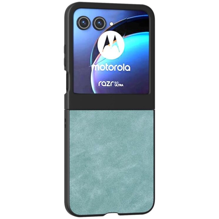 Защитный чехол ABEEL Leather Case для Motorola Razr 50 - Baby Blue: фото 1 из 6