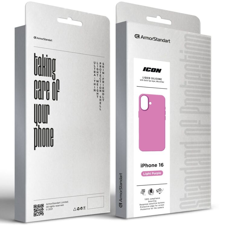 Захисний чохол ArmorStandart ICON2 Case для Apple iPhone 16 - Purple: фото 3 з 9