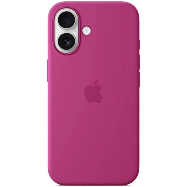 Защитный чехол Copiex Silicone Case with MagSafe для Apple iPhone 16 - Fuchsia: фото 2 из 4