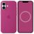 Защитный чехол Copiex Silicone Case with MagSafe для Apple iPhone 16 - Fuchsia: фото 1 из 4