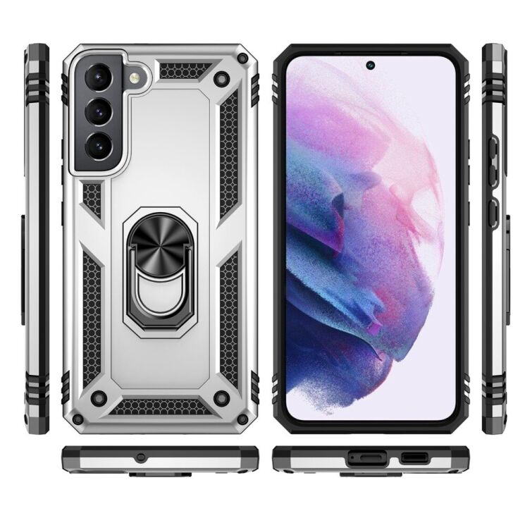 Защитный чехол Deexe Armor Case для Samsung Galaxy S22 (S901) - Black: фото 8 из 8