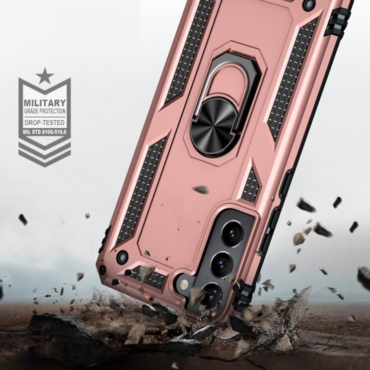 Защитный чехол Deexe Armor Case для Samsung Galaxy S22 (S901) - Black: фото 6 из 8