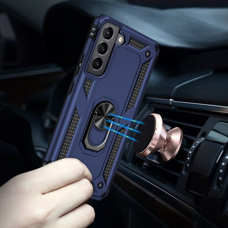 Защитный чехол Deexe Armor Case для Samsung Galaxy S22 (S901) - Black: фото 5 из 8