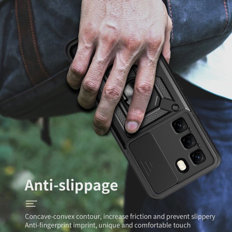 Защитный чехол Deexe Armor Shield для Infinix Hot 50 - Black: фото 9 из 10