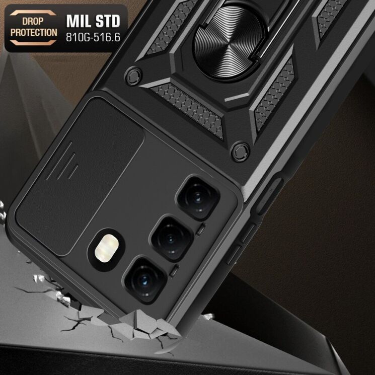 Защитный чехол Deexe Armor Shield для Infinix Hot 50 - Black: фото 2 из 10