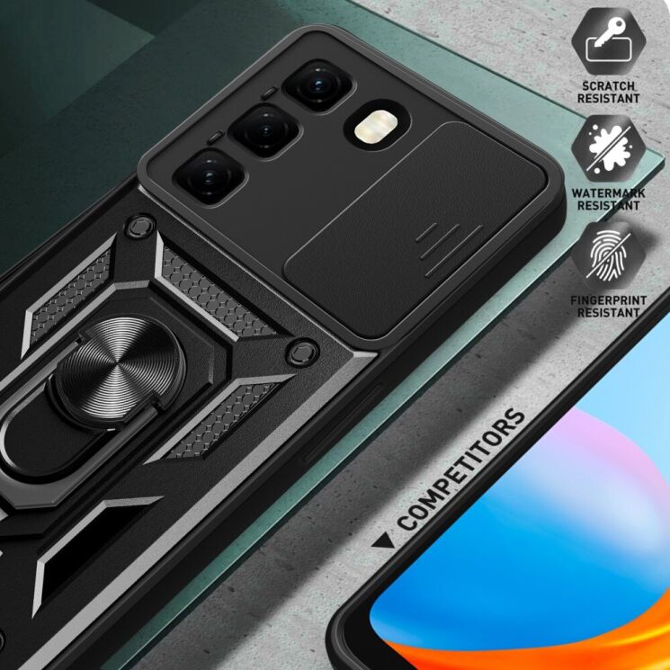 Защитный чехол Deexe Armor Shield для Infinix Hot 50 - Black: фото 3 из 10