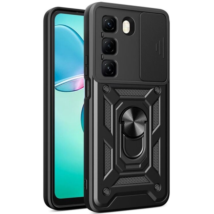 Защитный чехол Deexe Armor Shield для Infinix Hot 50 - Black: фото 1 из 10