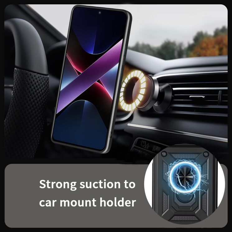 Защитный чехол Deexe Armor Shield для OPPO Reno 14 5G - Black: фото 3 из 9