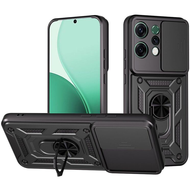 Защитный чехол Deexe Armor Shield для OPPO Reno 14 5G - Black: фото 1 из 9